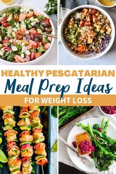 Healthy Pescatarian Meal Prep, Fish Meal Prep, Pescatarian Meal Prep