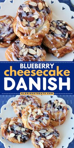 This easy Blueberry Cheesecake Danish recipe will add beauty to your Mother's Day breakfast recipes! This best cheesecake Danish is simple enough to make on weekday mornings and special enough to serve for holiday brunch! Don't miss it! Easy Blueberry Cheesecake, Cheesecake Danish, Quick Cheesecake, Best Cheesecake Recipes, Homemade Brunch, The Best Cheesecake