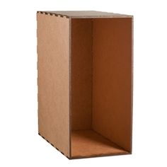 an open cardboard box on a white background