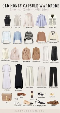 Old Money Capsule Wardrobe Essentials Guide + Outfit Ideas Preppy Feminine Outfits, Melting Lady Style Outfits, What To Wear First Day Of New Job, Work Luncheon Outfit, Modest Minimalist Outfits, Nancy Meyers Aesthetic Outfits, Old Money Outfits Dress To Impress, Graduation Outfit Ideas For Guest, May Outfits