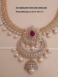 Sneha Reddy, Pearl Neck, Wedding Jewelry Sets Bridal Jewellery, Indian Bridal Jewelry Sets, Gold Necklace Indian Bridal Jewelry, Jewellery Indian, Bridal Jewelry Collection