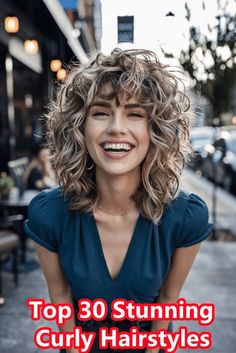 Shag Hairstyles Medium Curly, Shag Hairstyles Medium, Curly Top Knot, Fish Tail Side Braid, Effortless Hair, Styles For Short Hair, Baddie Vibes, Curly Hair Braids, Curly Hair Photos