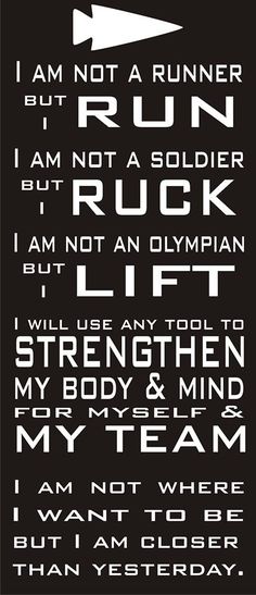 a black and white poster with the words i am not a runner