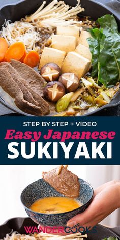 Gather your friends and family for this cozy winter warmer – sukiyaki! This popular Japanese hot pot packed with beef, noodles and veggies is one of our favourite experiences when in Osaka. If you want an easy Asian dinner recipe - this is it!