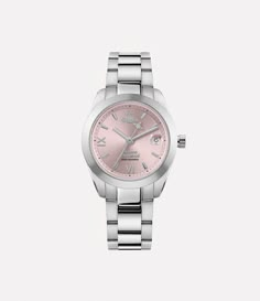 Part of our popular Fenchurch collection, this season's Fenchurch watch features a distinctive three-link bracelet, finished in polished silver tones. Named after London's historic financial district that resonated with Vivienne, this piece is elegantly detailed with a date feature at the 3 o’clock position. Girly Jewelry Silver, Pink And Silver Jewelry, Old Money Wishlist, Stocks Aesthetics, Silver Watch Aesthetic, Pink Jewerly, Watches Aesthetic, Cute Trinkets, Pink Wishlist