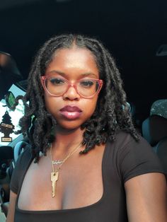 Thick Locs On Black Women, Locs And Glasses, Starting Locs, Locs Natural, Loc Journey, Hair Essentials, Dreadlock Hairstyles, Hair Crush