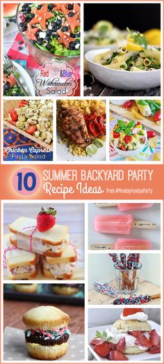 an image of summer backyard party recipe ideas