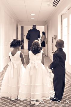 Cute African American ring bearer and flower girl Ashton Garden Atlanta wedding | Jaxon Photography    atlanta wedding photographer | atlanta weddings | atlanta wedding venue | black love | purple wedding bouquet | calla lily bouquet