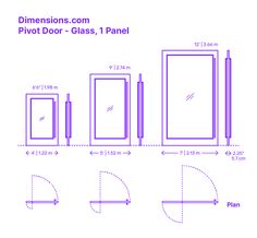 the measurements for different doors and windows