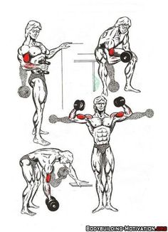 an image of a man doing different exercises