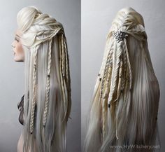 Viking Wig, Viking Braids, Elf Cosplay, Front Braids, Viking Hair, Shield Maiden, Braided Wig, Hair Reference, Braids Wig