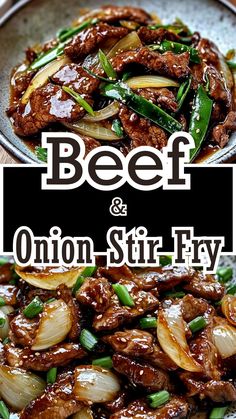 Beef and Onion Stir Fry Beef Stir Fry Sauce Recipe, Terriaki Beef Stir Fry, Sirloin Strips Recipes, Chinese Beef And Onion Stir Fry, Beef And Onion Stir Fry, Beef Strips Recipes Easy, Stir Fry Dinner Ideas, Beef Stir Fry Recipes Noodles, Stir Fry Beef Recipes