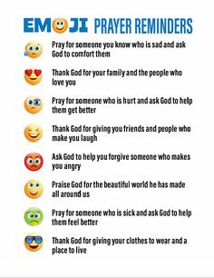 Emoji Prayer Reminders Prayer Activities For Kids, Prayer Activities, Back To School Prayer, Prayer Crafts, Childrens Ministry Deals, Youth Bible Study, Kids Prayer, Childrens Ministry Curriculum, Free Emoji