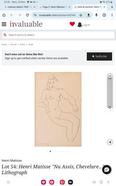 an image of a woman's nude torso on the internet page, with text below it