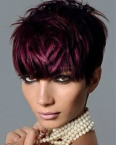 Entertainment: Short Hairstyles 2013 Dramatic Hair Colors, Short Purple Hair, Natural Afro, Dramatic Hair, Violet Hair, Hair Color Burgundy, Hairstyles Natural, Gorgeous Hair Color, Sassy Hair