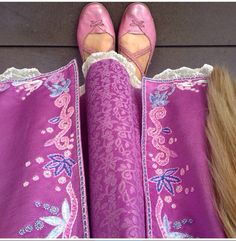 Rapunzel dress and shoes Repunzal Dress, Rapunzel Shoes