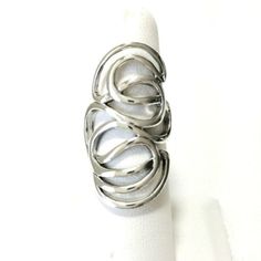 Contemporary Sterling Silver Swirl Design Ring Stamped 925 At Arrow, Difficult To Photograph Size 6 New In Gift Box Luxury Wedding Rings, Mystic Quartz, Pear Ring, Purple Gems, Gold Diamond Engagement Rings, Wedding Rings Unique, Swirl Design, Womens Jewelry Rings, Sterling Ring