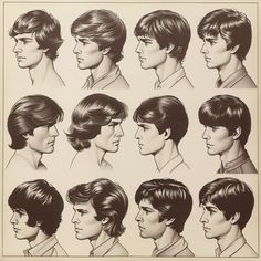 Hairstyle for Men Top Hairstyles and Haircuts All Decades 60s Haircut Men, 50s Men Hairstyles, 70s Male Hairstyle, 40s Hairstyles Men, Decades Hairstyles, 60s Mens Hair, 1970s Hairstyles For Long Hair, 1970s Mens Hairstyles, 60s Hairstyles Men