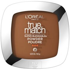 True Match Powder precisely matches your skin tone and undertone. Micro-fine powder with lightweight, soft texture allows for buildable coverage and color that stays true all day long. This formula minimizes the appearance of pores and doesn't settle into imperfections or fine lines leaving skin silky. After 4 weeks of use, skin tone evenness and texture is improved and a more radiant bare skin complexion is revealed. Non-drying powder allows for comfortable wear and an even finish all day long. Makeup Texture, Loreal Paris True Match, Light Coverage Foundation, Stippling Brush, Oil Free Makeup, Makeup Shades, Makeup Powder, Soft Face, Foundation Makeup