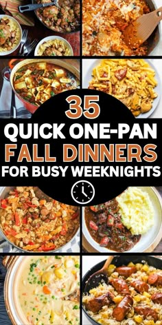 Quick and easy fall dinners on a budget for families, made in one pot or a skillet on the stove top. Dinner Ideas Healthy Easy, Fall Dinner Ideas Healthy, Chicken Recipes Skillet, Fall Chicken Recipes, Easy Fall Dinner, Easy Fall Dinner Recipes, Autumn Treats, Easy Fall Dinners, Fall Dinners