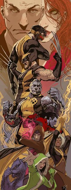 an image of the characters from wolverine and x - men