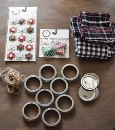 several pairs of scissors and other items on a table