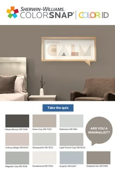 the color scheme for sherylin williams's colorsnap, which is available in