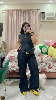 midsize outfit inspo, thrift, vintage, outfit inspo, girl dinner outfits, mirror selfie, kill bill onitsukas Outfit Inspo Girl, Outfits Mirror Selfie, Girls Dinner Outfit, Y2k Photoshoot, Cali Style, Save Outfits