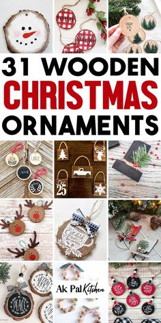 Create the perfect Christmas wood crafts with these charming DIY wood Christmas ornaments. Explore our handmade holiday ornaments, featuring rustic and personalized wooden designs. From painted wood ornaments to custom wood ornament ideas, discover easy and budget-friendly Christmas decorations. These holiday ornament crafts make for unique and festive Christmas tree decorations. Elevate your holiday decor with these delightful DIY wooden ornament projects today! Diy Wood Christmas Ornaments, Circle Crafts, Easy Christmas Ornaments, Christmas Craft Ideas, Wooden Christmas Crafts, Diy Christmas Tree Ornaments, Painted Christmas Ornaments, Christmas Decorations Diy Outdoor, Christmas Wood Crafts