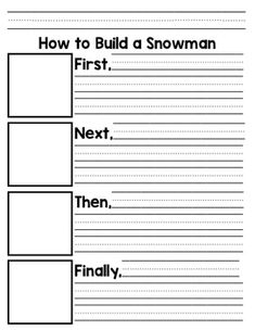 the snowman worksheet for students to practice their writing skills and read alouds