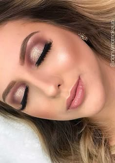 Makeup For Fall, Teknik Makeup, Soft Make-up, Wedding Eyes, Wedding Makeup For Brown Eyes, Bold Eye Makeup