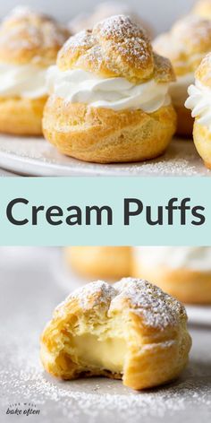 How to Make the BEST Homemade Cream Puffs! Cream Puffs Recipe Easy, بيتي فور, Live Well Bake Often, Pastry Puff, Homemade Custard, Chantilly Cream