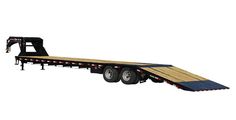 a flatbed trailer is shown on a white background