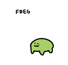 an image of a cartoon character with the word free 6 on it's face