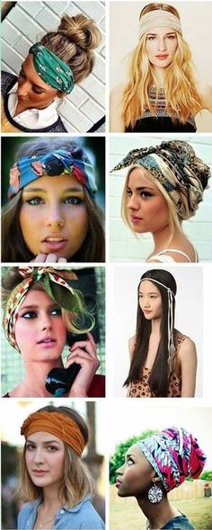 coiffure foulard dans les cheveux Bandana Bayi, How To Wear Headbands, Awesome Hairstyles, Ladies Head Scarf, Beach Hairstyles Medium, Types Of Hair, Pool Hairstyles, Fresh Hair