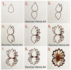 step by step instructions on how to draw a flower