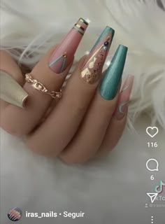 September Nails Color Fall Dip, January 2023 Nails, Gel Summer Nails, Summer Nails Art, Gold Acrylic Nails, Nails Art Designs, Colorful Nail Art, Colorful Nails, Matte Nails Design