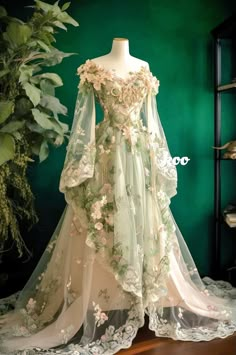 Fairy Wedding, Fantasy Clothes, Fantasy Outfits, Fantasy Wedding, Dream Wedding Ideas Dresses, Fantasy Gowns, Prom Dress Inspiration, Pretty Prom Dresses