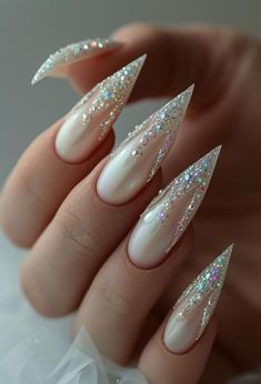 Explore June’s most fashionable nail designs, from summer solstice themes to tropical paradises and elegant pearl accents. This... January Nail Designs, Nye Nails, New Years Eve Nails, January Nails, Festive Nail Art, White Nail Designs, Party Nails, Trendy Nail Design, New Year's Nails