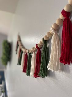 some tassels are hanging on the wall