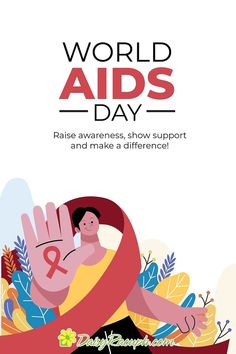 an advertisement for the world aids day