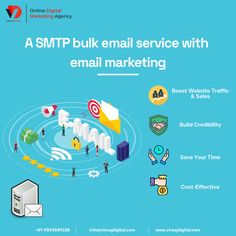 the email marketing flyer for smtp