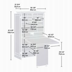 Make all your crafting dreams come true with this sewing cabinet armoire from the Harbor View® collection. Behind its louver-detailed doors saves space and conceals a convenient storage area for all your miscellaneous crafting and sewing supplies, like scrapbook paper, scissors, fabric and your glue gun. Store it all in this stylish craft armoire. The cubbyhole storage area includes six adjustable shelves to store and organize craft supplies. Adjustable shelves create flexible storage for items Sewing Workspace, Sewing Armoire, Craft Armoire, Sewing Machine Cabinet, Craft Storage Furniture, Sewing Cabinet, Organize Craft Supplies, Craft Room Storage, Paper Scissors