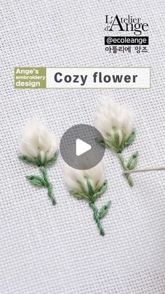 the video shows how to make fake flowers