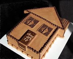 a cake made to look like a house