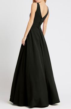 Ieena for Mac Duggal Empire Waist Ballgown | Nordstrom Classy Long Dress, Circular Skirt, Ball Skirt, A Line Evening Dress, Festival Skirts, Mac Duggal Dresses, Full Length Gowns, Prom Dresses Modest, Embellished Gown