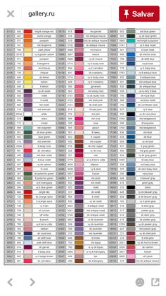 an iphone screen showing the color chart for all different types of paint colors and their names