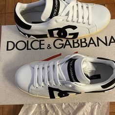 Dolce And Gabbana Men’s Sneakers With Box Dolce And Gabbana Men, Dolce And Gabbana Blue, Hightop Sneakers, Lace Sneakers, Trainer Sneakers, Dolce And Gabbana Man, Shoes Brand