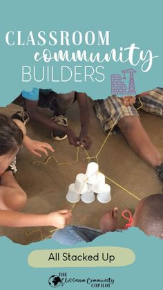 a group of kids playing with marshmallows on the floor in a circle