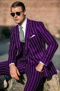 1920s Suit, Gangster Suit, Italian Costume, Red Overcoat, Black And Red Suit, Olive Green Suit, Khaki Suits, Black Pinstripe Suit, Homecoming Suits